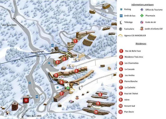 Résidence Plandevin - 3 Pièces à Arc 1600 Mae-1223 Appartamento *